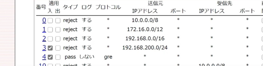 ルーター オンライン請求のパススルーの変更 YAMAHA NVR500